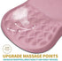 Hokafenle (12x8 inch,Pink) Ergonomic Mouse Pad Wrist Support with Massage Design, Wrist Rest Pain Relief Mousepad