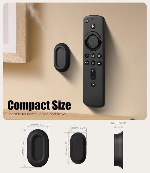 Nearockle 5 Pack Magnetic Remote Control Holder Wall Mount, Upgraded No Drill Self-Adhesive Organizer TV Remote Holder