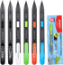 M&G 9 Pcs Mechanical Pencils Sets - 6 Mechanical Pencils, 3 Tubes of Lead Refills for Sketching and Drafting