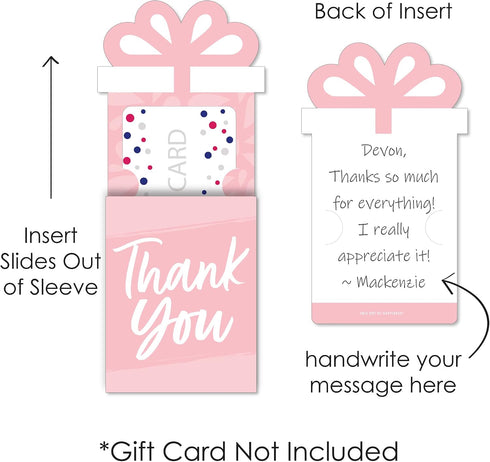 Set 8 Big Dot of Happiness Assorted Elegantly Simple - Guest Party Favors Money and Gift Card Sleeves - Nifty Gifty