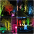 Outdoor 6W RGB LED Clip on Light, Water Resistant Adjustable Desk Stand Spotlight with Plug and Remote Control