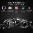 LeMotech M12 Cable Gland, 90 Degree Adjustable 4-8mm Strain Relief Cord Connectors, 2 Pcs, Black