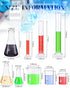 18 Pieces Lab Glassware Set - Beaker, Flask, Cylinder Set with Droppers, Brushes, and Stirring Rod