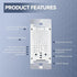 Dimmer Dimmer Bulb, 2Pack ECOELER Motion Sensor Switch, Electrical Light Switches with Occupancy Sensor, Single Pole