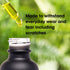 24 Pack Black Coated Boston Round Essential Oils Glass Bottles with Black Dropper Cap, 1oz
