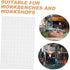balacoo Metal Pegboard Panel for Wall-Mounted Garage Tools Sturdy Tool Organizer Wall Mount with Classic White Finish