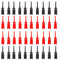 40Pcs Mini SMD IC Test Hook Clip Grabbers Probe Jumper for Electronic Experiment (20 Red + 20 Black)
