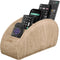 SITHON Remote Control Holder with 5 Compartments, PU Leather Caddy Desktop Organizer for TV, DVD, Blu-Ray Controllers