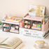 Desk Organizer with Pencil Holder and 3 Drawers, Desktop Stationery Holder for Office, Home, School (Rabbit Handle)