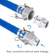 EASTRANS Aluminum 1.5" Camlock Fittings Type F, 2 PCS Cam and Groove Hose Coupling