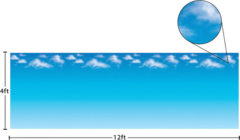 Teacher Created Resources Clouds Better Than Paper Bulletin Board Roll, 4 FT x 12 FT, Clouds Design