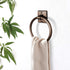 7-Inch Hammered Monarch Abode Bathroom Towel Holder Round Antique Copper Bathroom Hand Towel Holder for Bathrooms Wall