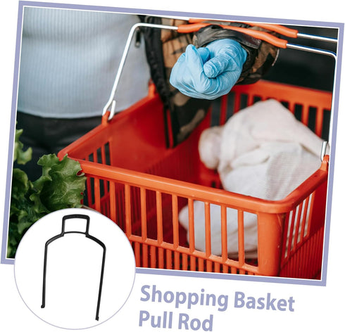 Handheld Shopping Basket Replacement Handle - Durable Grip for Carts