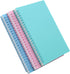 Yansanido Spiral Notebook, 3 Pcs A5 Thick Plastic Hardcover 8mm Ruled 3 Color 80 Sheets -160 Pages Journals for Study and Notes (Light Pink,Light Green,Light Blue, A5 5.7" x 8.3"-Ruled) by Yansanido