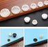 Murtenze 30 Pcs 16mm Black Hole Plugs - Plastic Flush Type Panel Fastener Covers for Kitchen Cabinet Furniture