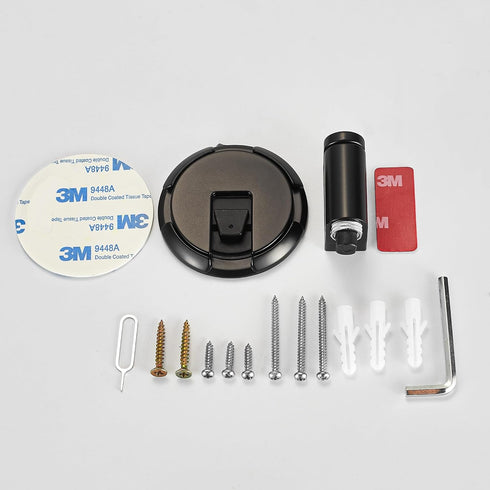 Windproof Door Stopper, Heavy Duty Floor Door Stop to Keep Door Open, No Drilling with Screws and 3M Adhesive