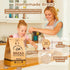 300 Pack 11.8x4.7x3.5in Packaging, Kraft Paper Bread Bags for Homemade Bread w/Clear Window & Seal Stickers | Medium