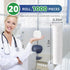 1.5" 2 Absorbent|100% Cotton|Pack 1000 Annhua Dental Cotton Rolls Gauze Rolls Cottons Pads No. Medium, Nose Plugs