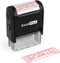 ExcelMark DEPOSITED Self-Inking Rubber Stamp with Red Ink