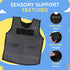 Kdarro Weighted Compression Vest for Kids Adjustable Sensory Vest with Removable Weights Breathable Mesh Lining