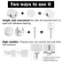 Yuanchu 3 Sets Cable Organiser Clips, Adhesive Cable Holder Clips White Adjustable Magnetic Wire Organiser for Mobile