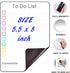 Dry Erase Magnetic To Do List for Fridge, 5.5x8 Small Daily Planner, Magnet White Board, Lined