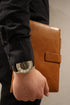 Thegreen Hard PU Leather Cover for Rocketbook Executive-Letter Size, Black/Dark Brown, Fake Leather Fabric with Pen