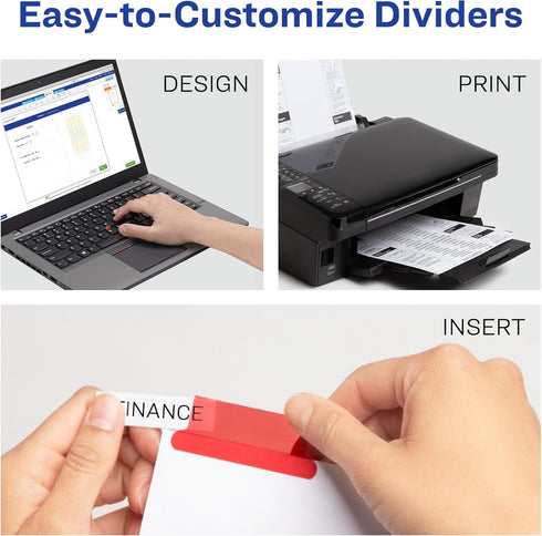 Avery Insertable Tab Index Dividers, AVE11220