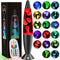 17 Colors LED Liquid Motion Lamps 13.5 Inch Color Changing Lamp Black