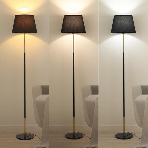 Feijidengshi 3 Dimmable Bulb,60" Modern Floor Lamp for Living Room,Stylish Floor Lamp with Color Temperature LED Small