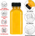 6pcs 8oz Moretoes Plastic Juice Bottles with Caps, Clear Empty Reusable Water Bottles, Disposable Beverage Containers
