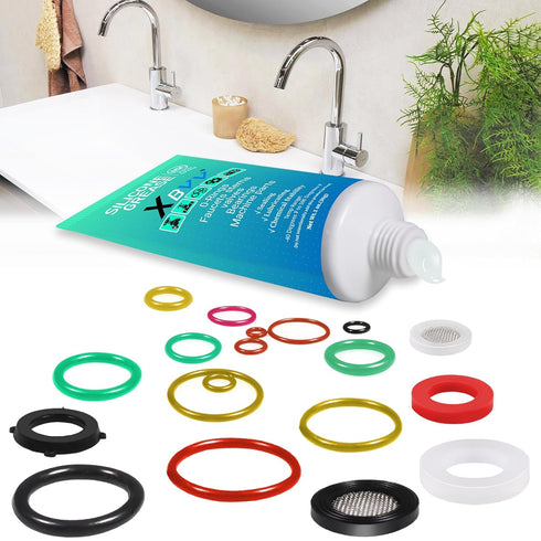Plumber Silicone Grease Lubricant, 1-Pack, 1 oz Tube with Brush for Plumbing Faucet Valve O-Rings