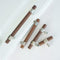 3.5" (1, 3.5" Wood Drawer Pull Handle Dresser Knob Pulls Walnut Cabinet Pull Knobs Cupboard Furniture Hardware Hole