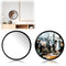 Bremorou 2 PCS Cubicle Mirror to See Behind You 2.36" Adjustable Monitor Rear