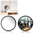 Bremorou 2 PCS Cubicle Mirror to See Behind You 2.36" Adjustable Monitor Rear
