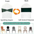 10 Pack Shimmering Sequin Chair Sashes - High Elasticity Spandex Stretch Chair Bows with Buckle for Wedding, Party