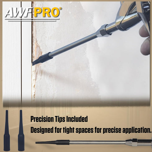 5/16 Nozzles AWF PRO Spray Foam Gun in Barrel with Precision for Tight Spaces Adjustable Flow Control, Contractor-Grade