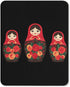 Generic Russian Nesting Dolls Funny Gaming Mousepad Rubber Base Computer Desk Mat for