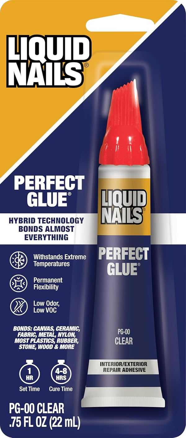 Liquid Nails Perfect Glue .75 oz. Clear Adhesive for Interior and Exterior