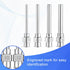 24 Pieces Dispensing Needle, 1 Inch Stainless Steel Blunt Tip Luer Connector Blunt Needles (8, 10, 12, 14, 16, 18 Gauge)