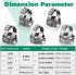 150 Pack 3/8 Inch Pex Clamps, Stepless 304 Stainless Steel Pex Cinch Clamps, Pinch Clamps for PEX Tubing Pipe