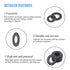 DYWISHKEY 700 Pieces Black Zinc Plated Steel Flat Washers Assortment Kit (9 Sizes M2-M12)