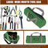 BLIRITEL 14 Inch Small Tool Bag for Men, Large Capacity Wide Mouth Canvas Storage Kit, Tote Handbag Organizer