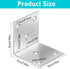 CLRBEATTY 20 2 Inch 90 Pcs Metal Corner Braces, L Brackets with Screws, Stainless Steel Angle Bracket, L Shape Bracket