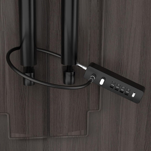 Cable Locks with Combination - 23.6 Inch Steel Small Cable Rope Locks with 4-Digit Combination, Resettable Code for