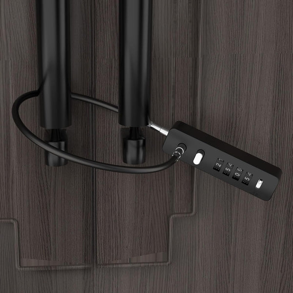 Cable Locks with Combination - 23.6 Inch Steel Small Cable Rope Locks with 4-Digit Combination, Resettable Code for