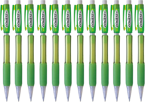 Pentel Cometz Automatic Pencil, 0.9mm, Light Green Barrel, Box of 12 (AX119K)