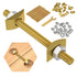 10PCS Countertop Connector, Table Top Fasteners, Miter Draw Bolt Joint Connector, Butcher Block & Furniture Kit