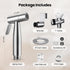 304 47" JOMOO Bidet Sprayer for Toilet, Stainless Steel Handheld Bidet Sprayer for Toilet with Bidet Hose, Adjustable
