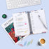 JUBTIC Address and Password Book - Hardcover Spiral Bound Organizer for Contacts and Logins, 5.2" x 7.7"